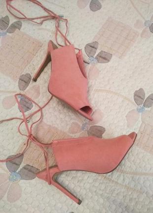 Босоножки, asos, новые ,нюдовые, персиковые