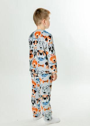 Пижама детская теплая на мальчика, домашняя одежда для сна на зиму3 фото