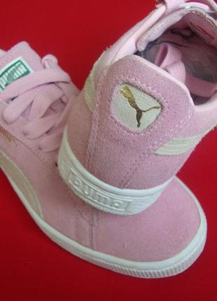 Кроссовки puma suede pink натур замша оригинал 39 разм