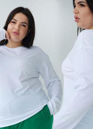 Лонгслив женский демисезонный 7719-1 белый