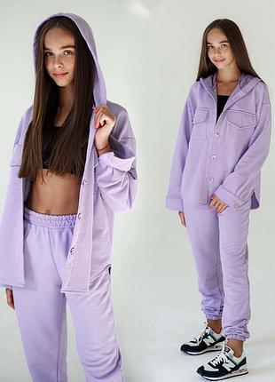 Прогулочный костюм для девочки 741 в разных расцветках