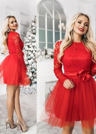 Вечернее платье с пышной юбкой 2014 в разных расцветках1 фото