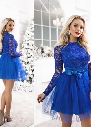 Вечернее платье с пышной юбкой 2014 в разных расцветках3 фото