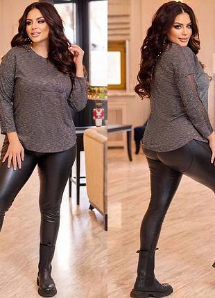 Батальный джемпер из ангоры 15286 в разных расцветках