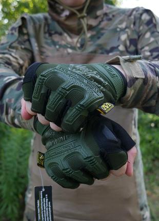 Рукавиці тактичні безпалі mechanix mxk-2 олива9 фото