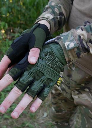 Рукавиці тактичні безпалі mechanix mxk-2 олива8 фото