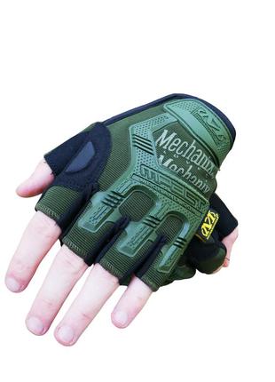 Рукавиці тактичні безпалі mechanix mxk-2 олива6 фото