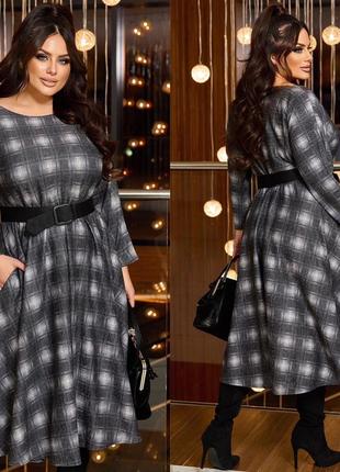 Плаття кльош у карту 41390 у різних кольорах