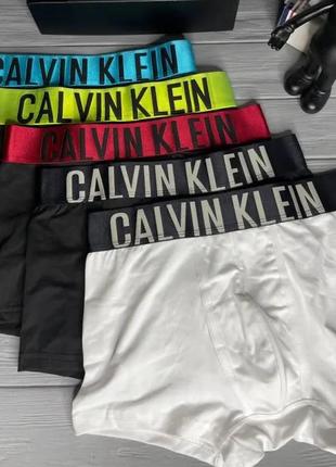 Набір чоловічих трусів calvin klein 5 шт., брендові чоловічі труси боксерки calvin klein