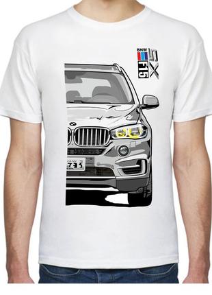 Белая футболка bmw x5 в кузове f15 серии stock размер "s"