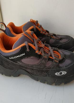 Кожаные демисезонные туфли ботинки salomon 32р. (21 см.)3 фото