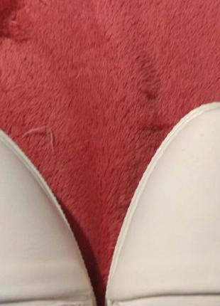 Белые кеды-туфли  (подойдут для сменки в школу)5 фото