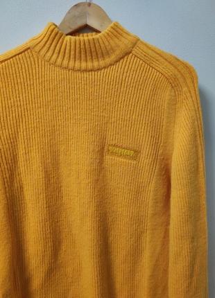 Джемпер кофта мужская солнечная желтая, размер l.2 фото