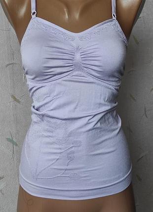 Бесшовная маечка микрофибра утяжечка