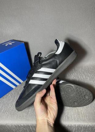 Чоловічі шкіряні оригінальні кросівки adidas samba7 фото