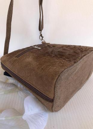 Модная сумочка из натуральной кожи и замши5 фото