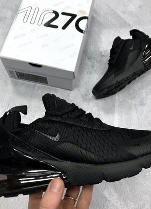 Nike air max 270 black 🔺женские кроссовки найк черные🔺36-423 фото