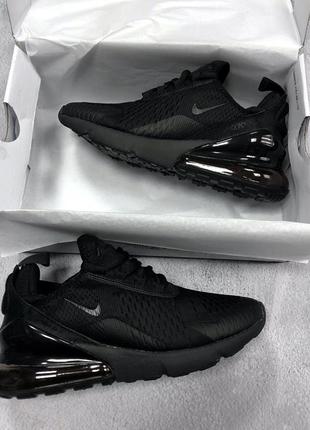 Nike air max 270 black 🔺женские кроссовки найк черные🔺36-427 фото