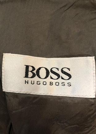 Престижный , базовый, серый пиджак в клетку -«hugo boss»4 фото