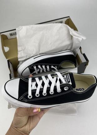 Кеды converse chuck taylor all star ox m91666 ченые, оригинальные кеды конверс