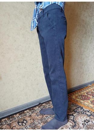 Джинсы штаны  тёплые на флисе стройному парню  рост 155/165 дл 96 см4 фото