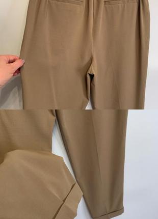 Стильные брюки со складками и стрелками7 фото
