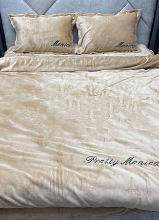 Роскошное велюровое постельное белье&nbsp; подойдет для людей с изысканным вкусом.3 фото