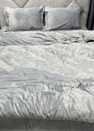 Роскошное велюровое постельное белье&nbsp; подойдет для людей с изысканным вкусом.2 фото