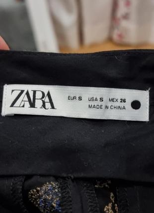 Брюки женские брюки zara высокая талия клеш восточная вышивка9 фото