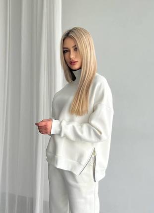 Високоякісний костюм, тринитка на флісі рібана не кашлатиться