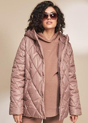 Модная стеганая куртка оверсайз для беременных с расширяющей вставкой по бокам, размер s, m, l, xl