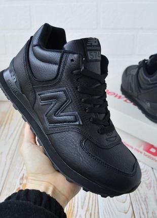 Мужские кроссовки с мехом new balance 574