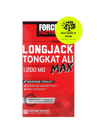 Force factor longjack tongkat ali 1200 мг — 60 капсул / сша, еврикома, тонгкат