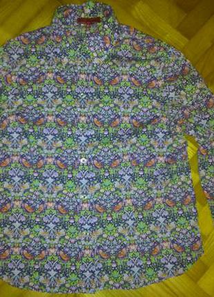 Блуза приталенная в принт gino lombardi! p.-40