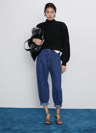 Джинси slouchy mom jeans zara р.38