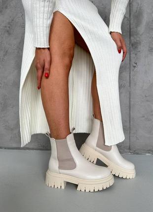 Челси кожаные зимние