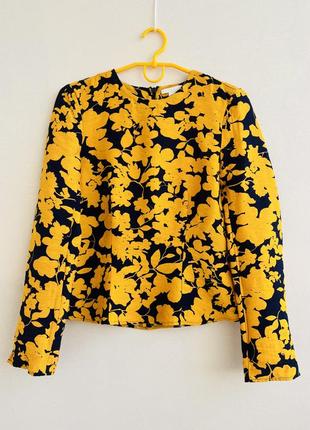 ❄️распродаж❄️ лонгслив/блуза с цветочным принтом h&m