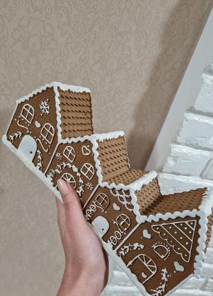 Пряничний домік, декоративний будиночок, інтер'єрні доміки/будиночки новорічні різдвяний декор