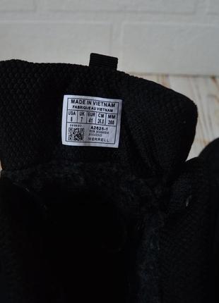 Мужские черные зимние качественные ботинки/полуботинки с мехом, влагостойкие,кордура-мужская обувь6 фото