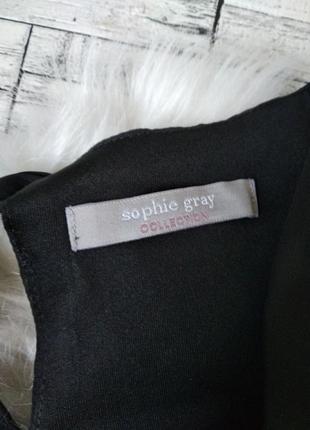 Платье sophie gray женское черное шифон7 фото