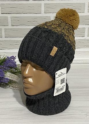 Зимовий комплект шапка хомут