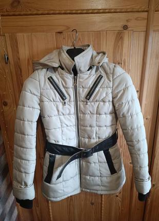 Пуховик куртка итальялия. sautina leather4 фото