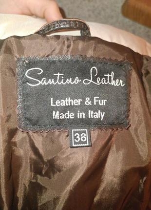 Пуховик куртка італія. sautina leather5 фото