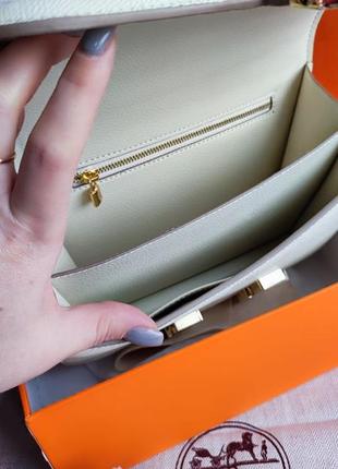 Оранжевая брендовая сумка клатч кросс-боди, herm7 фото
