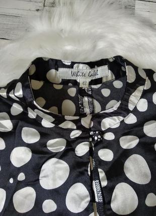 Платье white label incity женское черное в горох3 фото