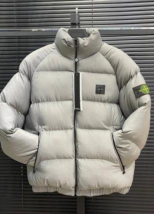 Преміум зимова куртка пуховик stone island стон айленд4 фото