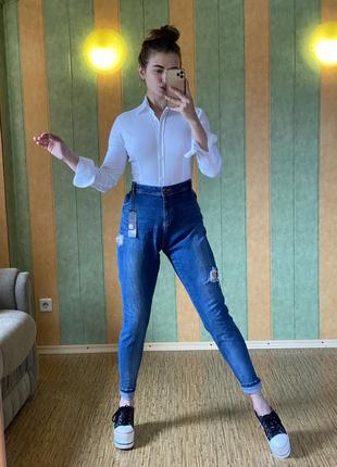 Джинсы boyfriend f&f