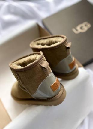 Угги ugg classic mini grey suede