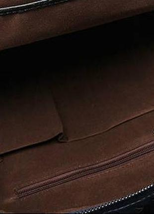 Качественный мужской городской рюкзак плетеный черный8 фото