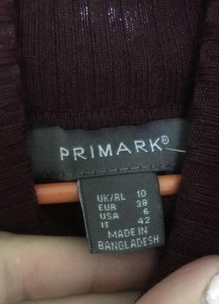 Платье гольф primark в рубчик с расклешенным рукавом4 фото